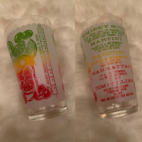 VINTAGE MR. BARTENDER Cocktail Glass Shaker EUC